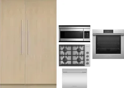 6 Piece Package Includes Refrigerator, Freezer, Cooktop, Wall Oven, Microwave And Dishwasher